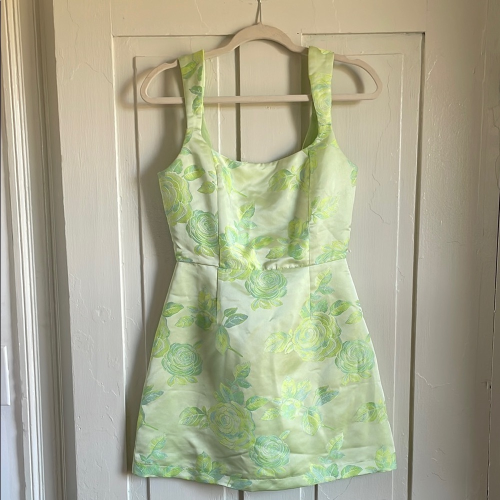Floral Green Dress